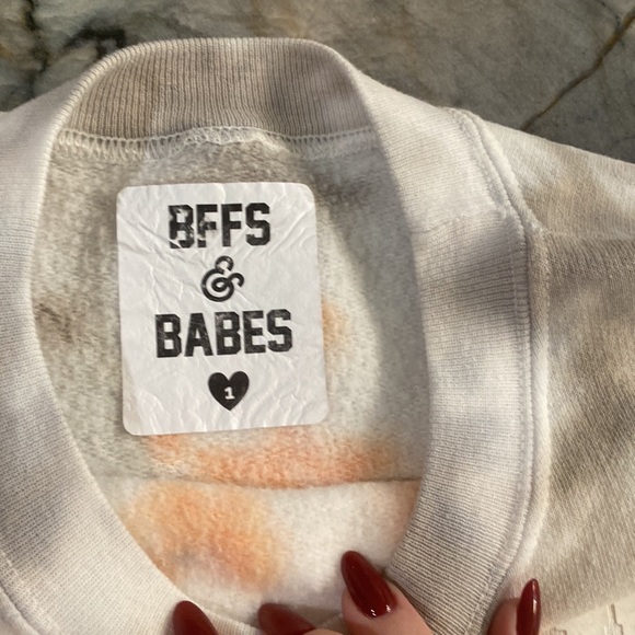 BFFS & BABES "Thankful" Orange Tie-Dye Sweatshirt | Used Once - Picture 5 of 5